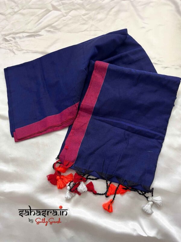 Handloom Soft Cotton Saree - SH310 - Image 12