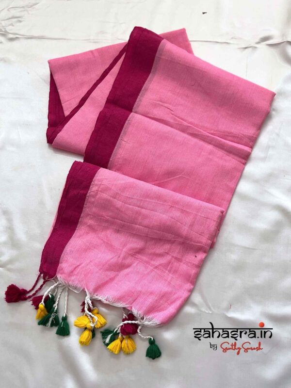 Handloom Soft Cotton Saree - SH310 - Image 11