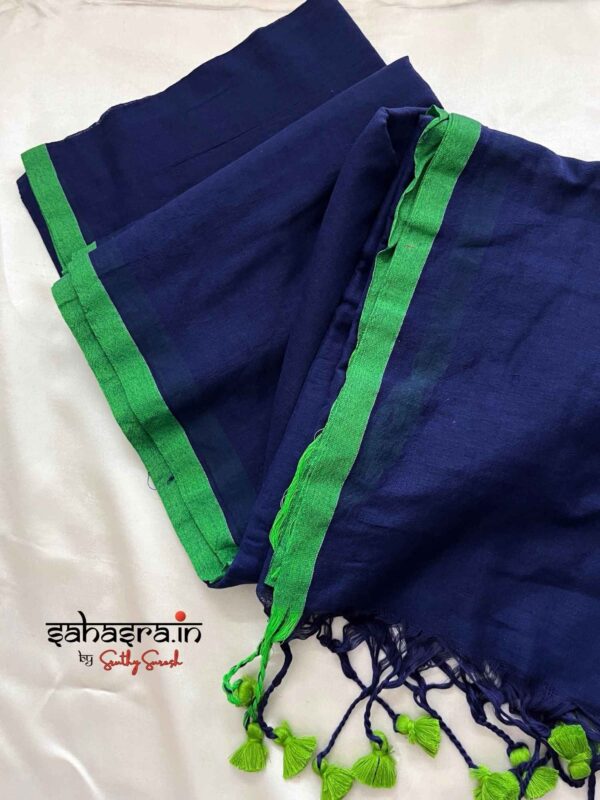 Handloom Soft Cotton Saree - SH310 - Image 6