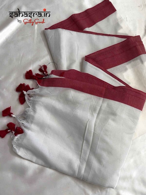 Handloom Soft Cotton Saree - SH310 - Image 13