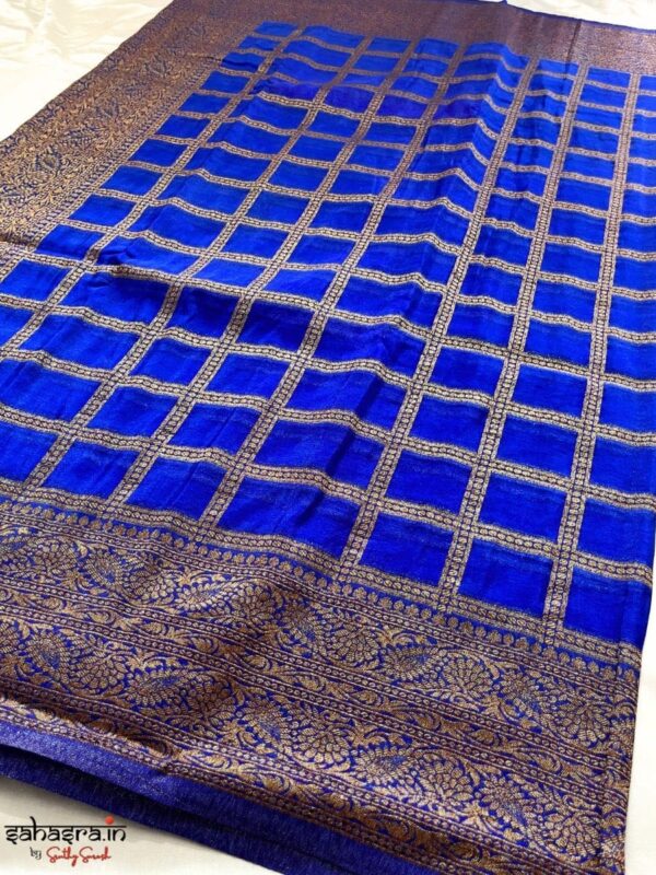 Banarasi Georgette Saree (Royal Blue)-SB116
