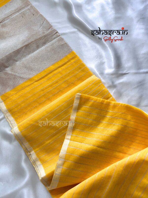 COTTON SILK SAREE (SILVER)-SC112