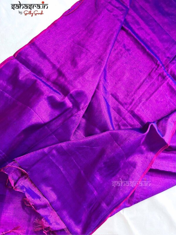 Raga Metallic Handloom Tissue Saree -ST22 - Image 4