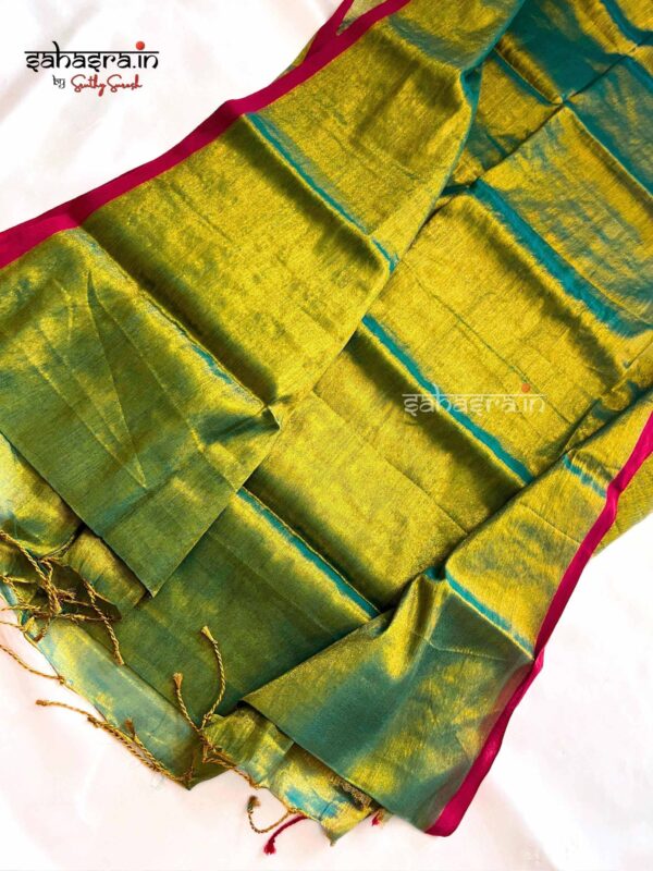 Raga Metallic Handloom Tissue Saree -ST3
