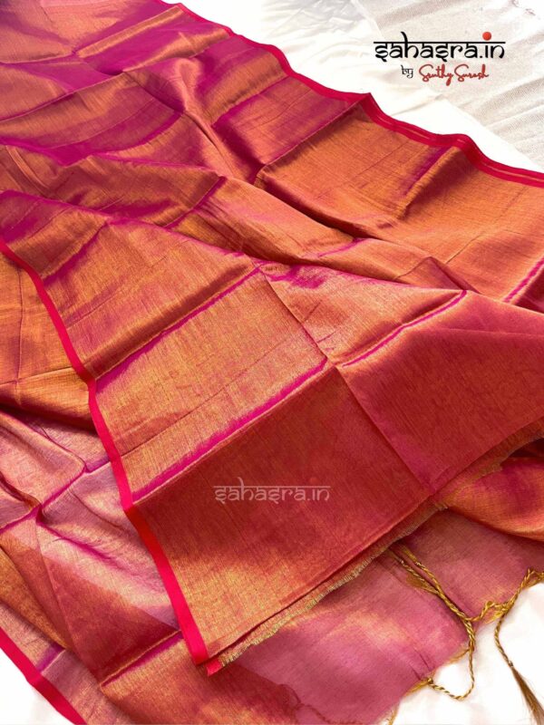 Raga Metallic Handloom Tissue Saree -ST9