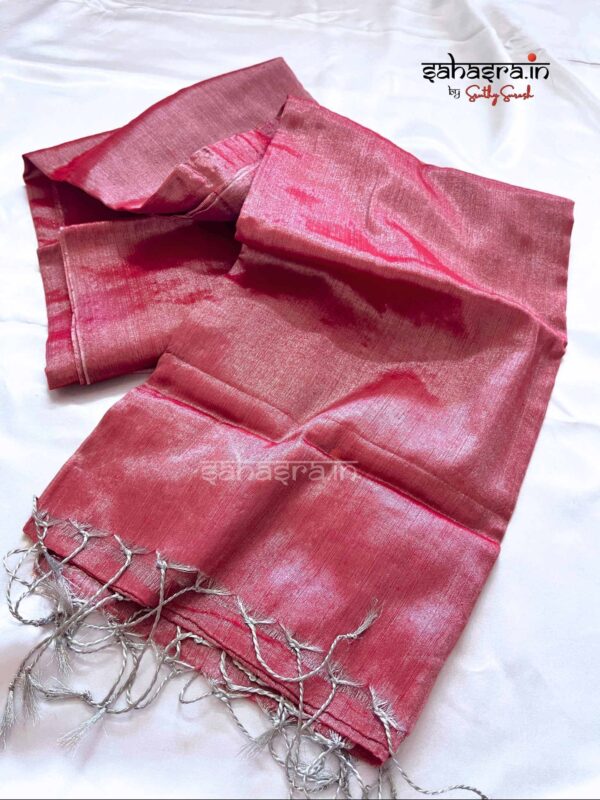 Raga Metallic Handloom Tissue Saree -ST41 - Image 2