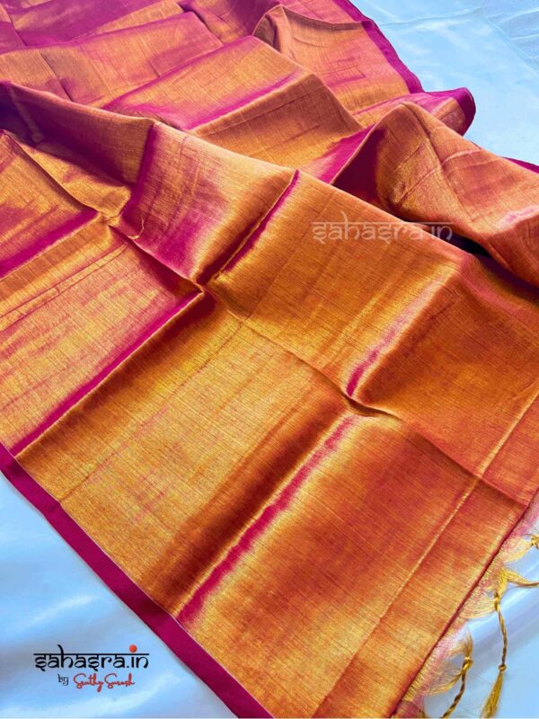 Raga Metallic Handloom Tissue Saree -ST6