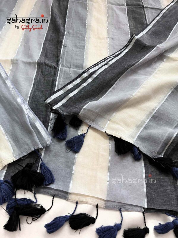 Mul Mul Cotton Saree (multi colour)-ML03