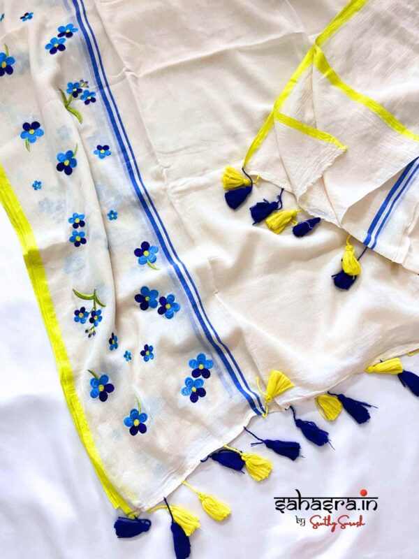 Mul Mul Cotton Saree -ML002 - Image 10