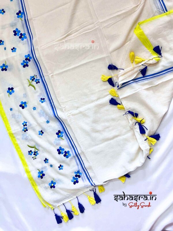 Mul Mul Cotton Saree -ML002 - Image 8