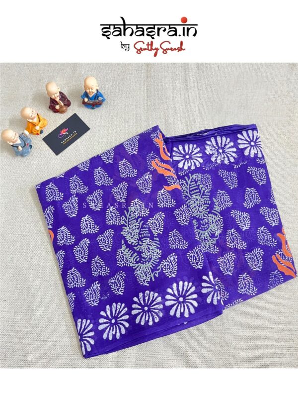 Printed Mul Cotton Saree -MQ26L