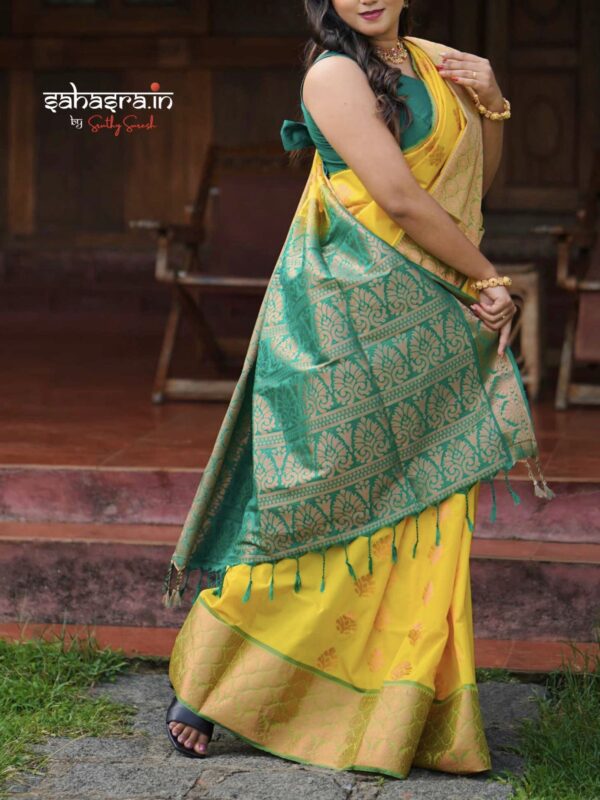 Soft Silk Saree (Premium) -KS123 - Image 3