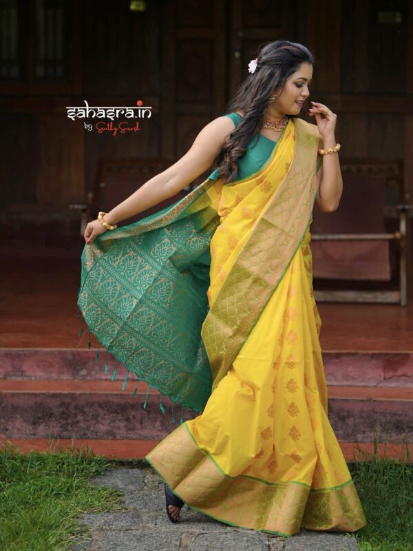 Soft Silk Saree (Premium) -KS123 - Image 5