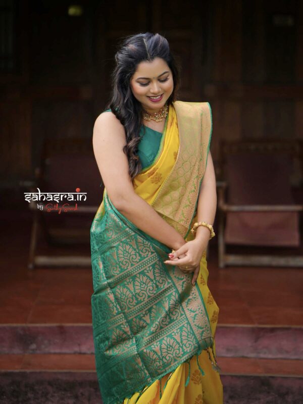 Soft Silk Saree (Premium) -KS123 - Image 7