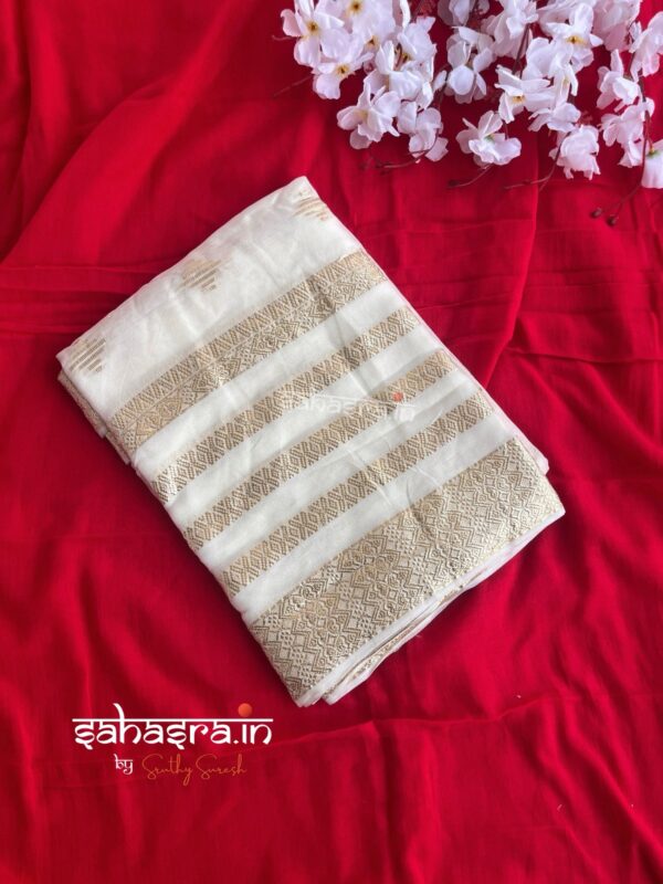 Viscose Georgette Saree - VG15 - Image 6