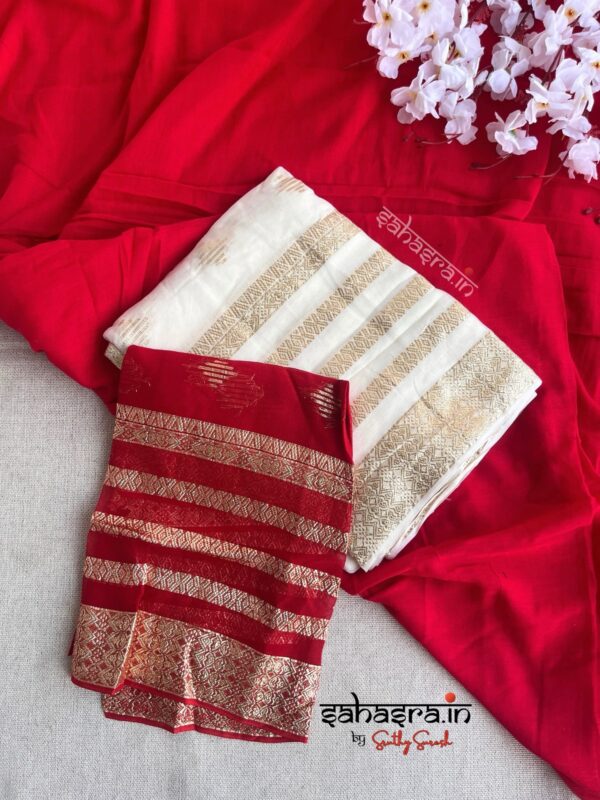 Viscose Georgette Saree - VG15 - Image 4