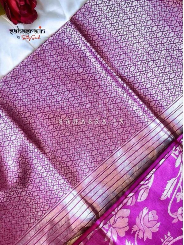 Semi silk saree -SK32 - Image 5