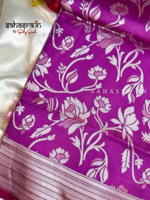 Semi silk saree -SK32 - Image 2