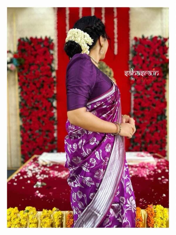 Semi silk saree -SK32 - Image 7