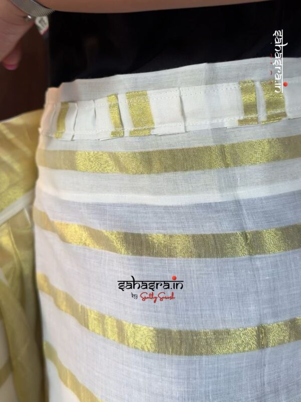 Ready to wear Kerala Saree -RTW12 - Image 6
