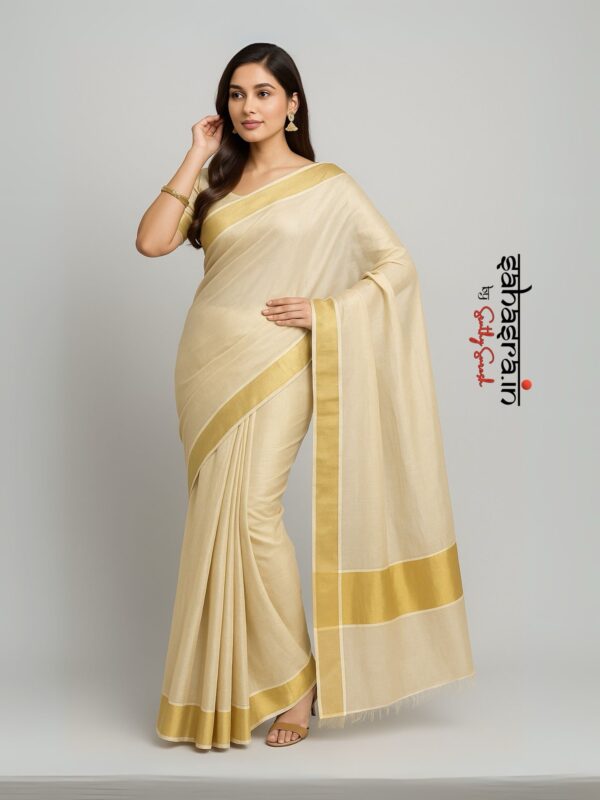 Ready to wear Kerala Saree -RTW15 - Image 4
