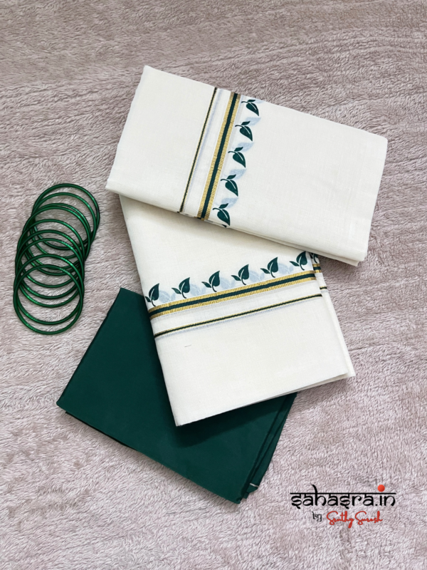 Kerala Set Mundu (Mundum Neriyathum)-KSM03