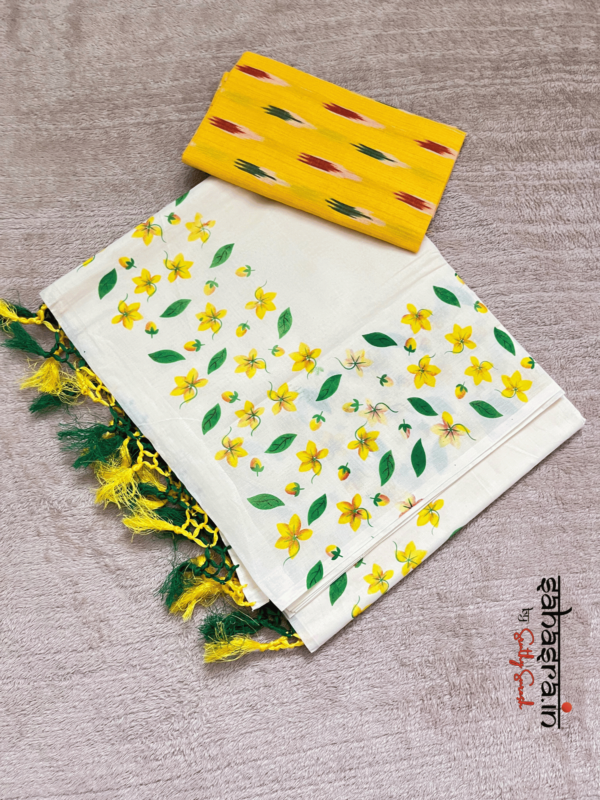 KANIKONNA -Kerala Cotton Saree (KS10) vishu special - Image 3