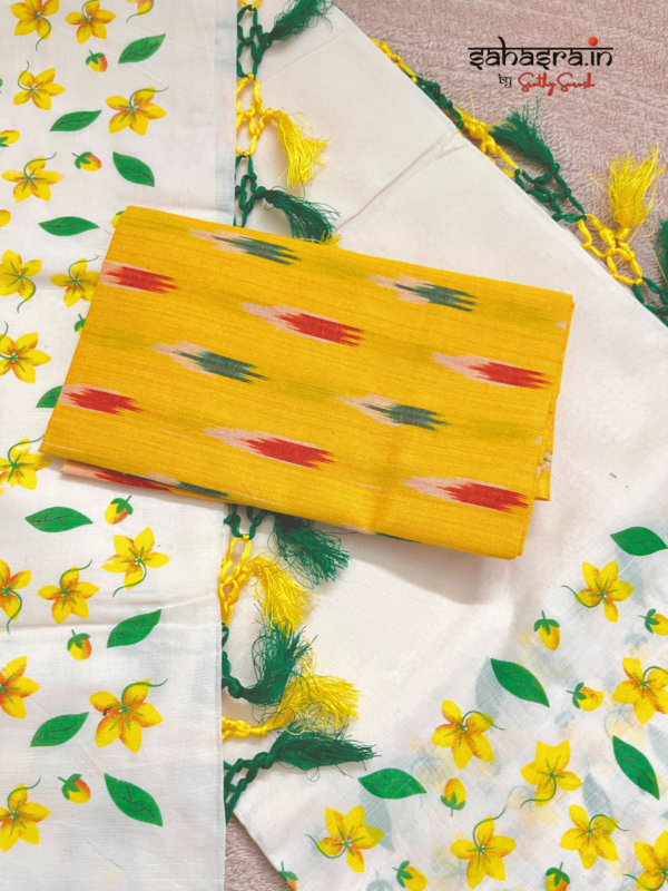 KANIKONNA -Kerala Cotton Saree (KS10) vishu special - Image 7