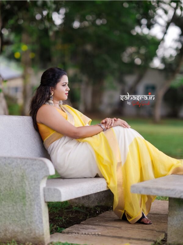 Charu : Mul Cotton Saree - (CHARU10) - Image 3