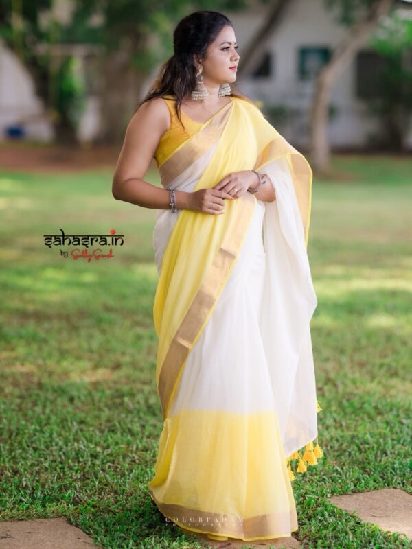Charu : Mul Cotton Saree - (CHARU10) - Image 6