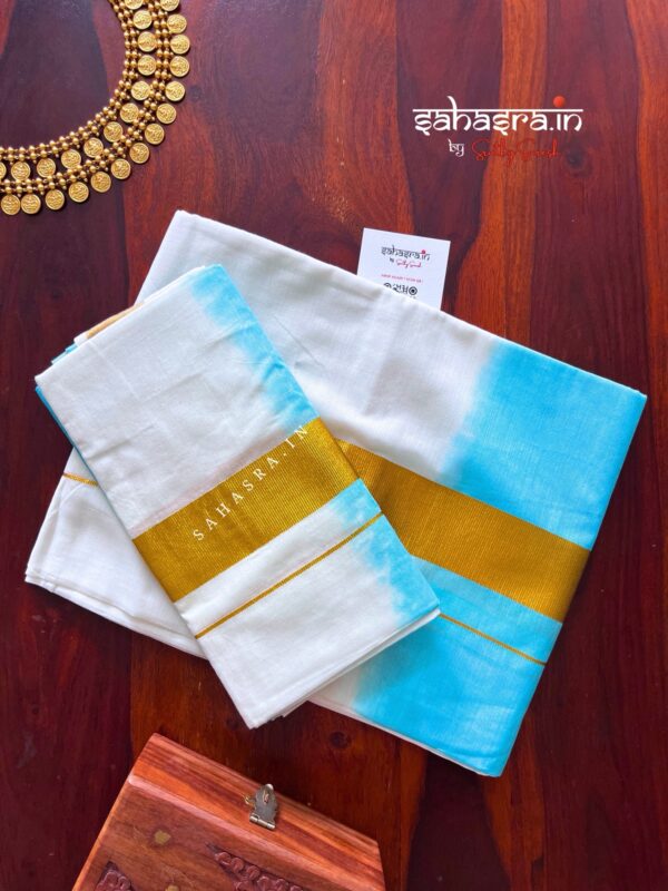 Blue Tie & Dye Set Mund - TDS03