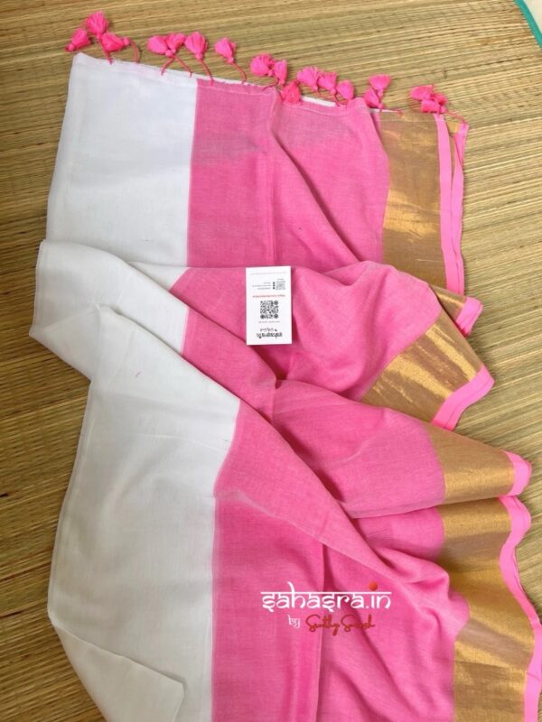 Charu : Mul Cotton Saree - (CHARU10A) - Image 5