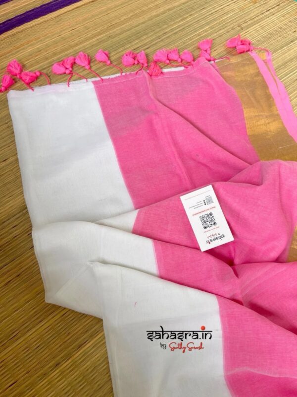 Charu : Mul Cotton Saree - (CHARU10A) - Image 6