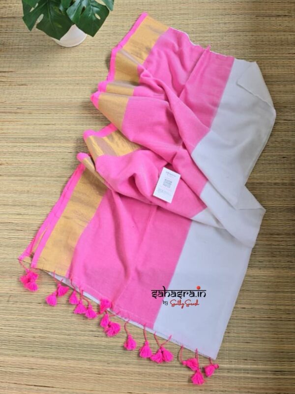 Charu : Mul Cotton Saree - (CHARU10A)
