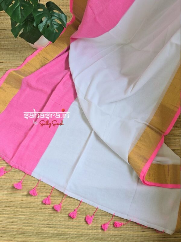 Charu : Mul Cotton Saree - (CHARU10A) - Image 2