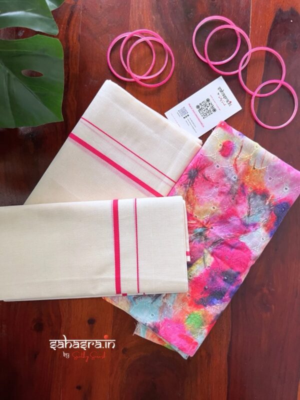 Puliyilakkara Set Mundu (Mundum Neriyathum)-NS03