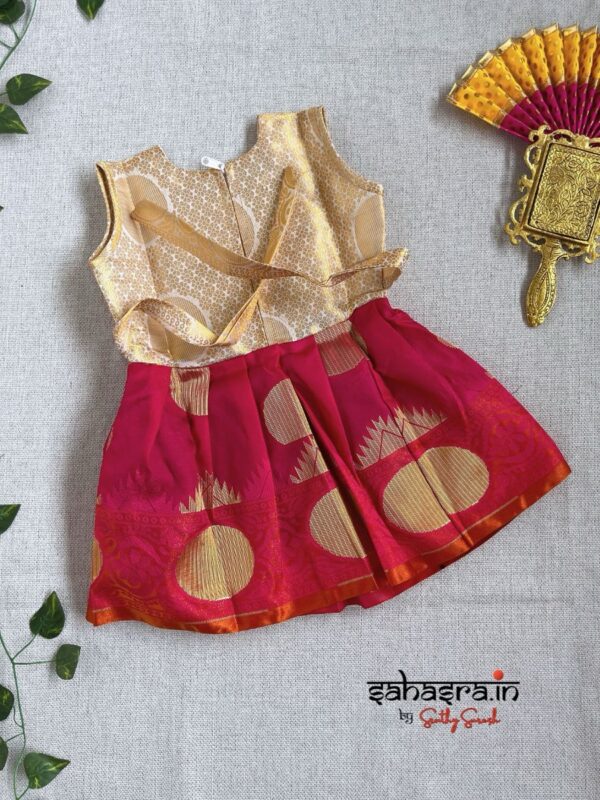 Kids Onam Special Frock-KID3 - Image 3