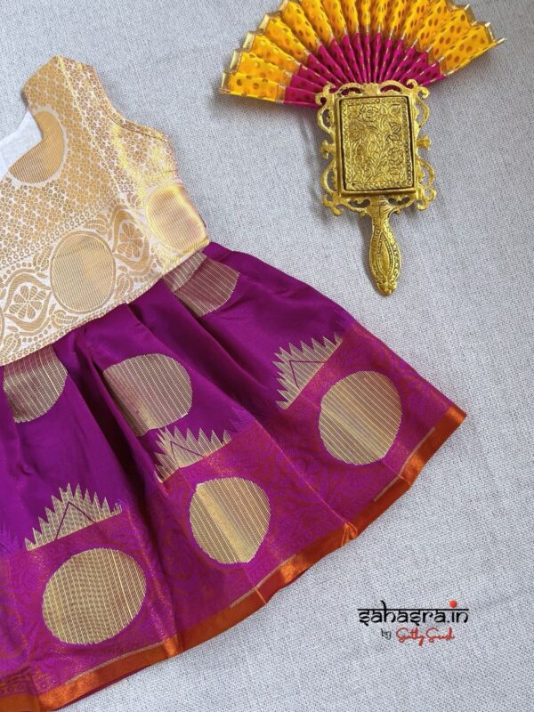 Kids Onam Special Frock-KID4 - Image 3