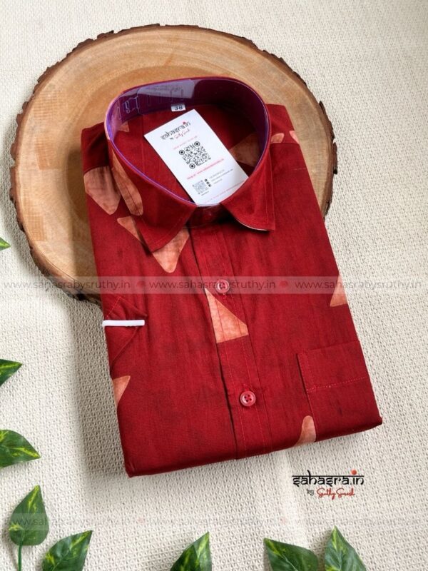 Half-Sleeve Pure Cotton Shirt For Men- SRT11