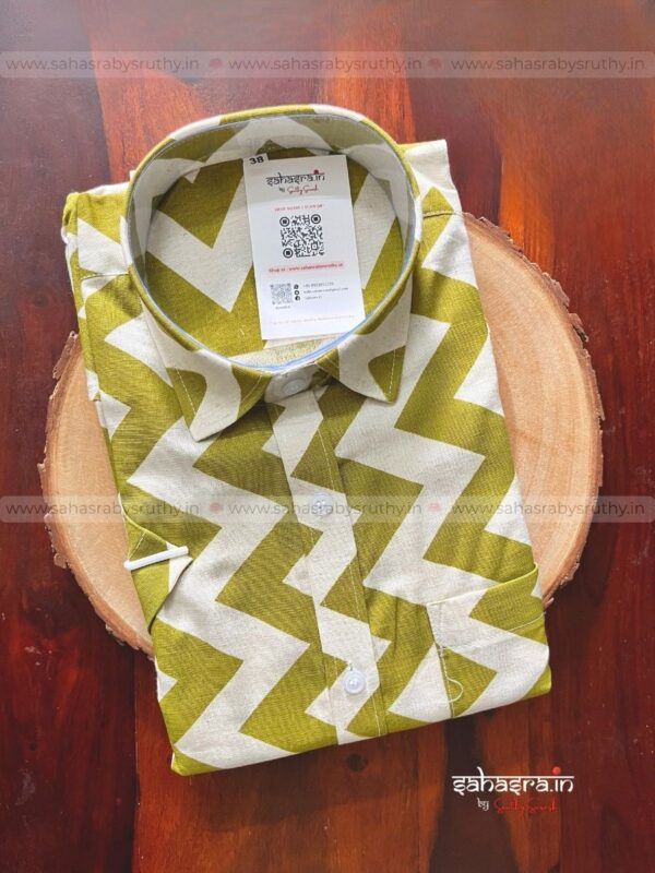 Half-Sleeve Pure Cotton Shirt For Men- SRT15