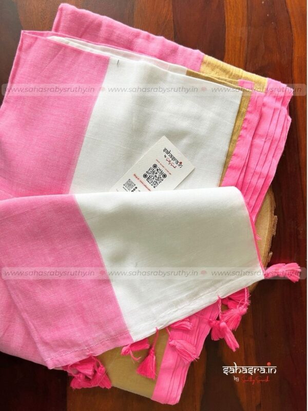 Charu : Mul Cotton Saree - (CHARU10A) - Image 8