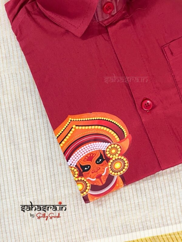 kid's Combo-Shirt & Dhoti (Age 3 to 4) : (bkid12) - Image 4