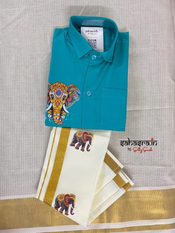 kid's Combo-Shirt & Dhoti (Age 4 to 5) : (bkid09)