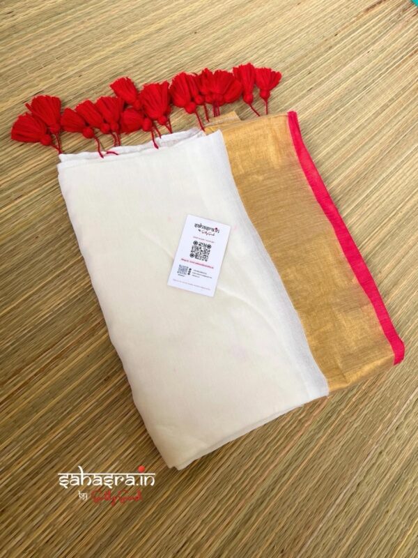 Gulmohar : Mul Cotton Saree - (Mul10) - Image 2