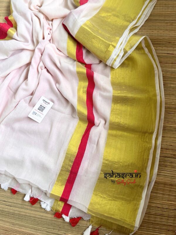 Mandharam : Mul Cotton Saree  - (Mul08) - Image 5