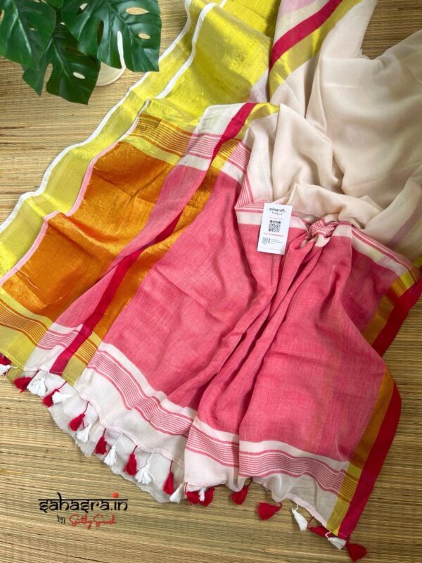 Mandharam : Mul Cotton Saree  - (Mul08) - Image 6