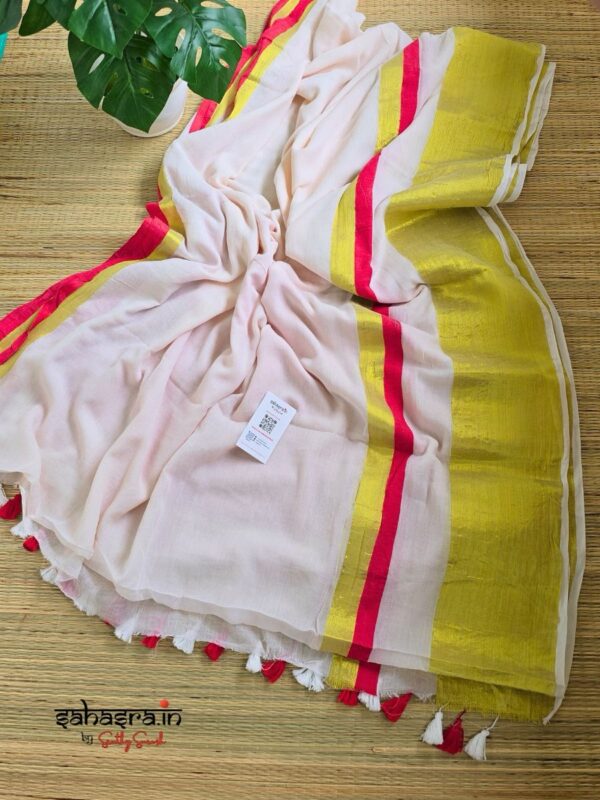 Mandharam : Mul Cotton Saree  - (Mul08) - Image 2