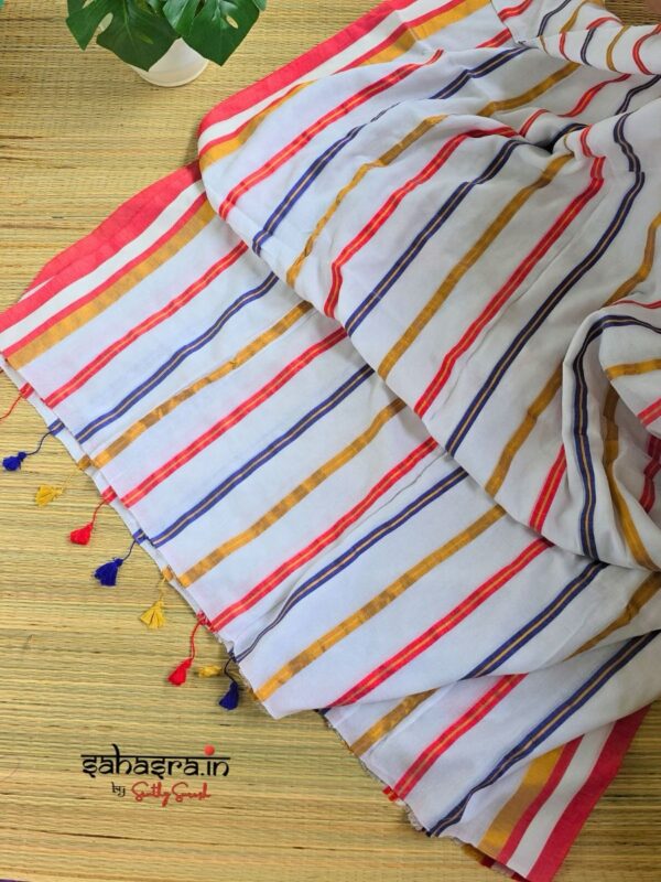 120 Count Mul Cotton Saree 'Varnika' - (Mul07) - Image 4