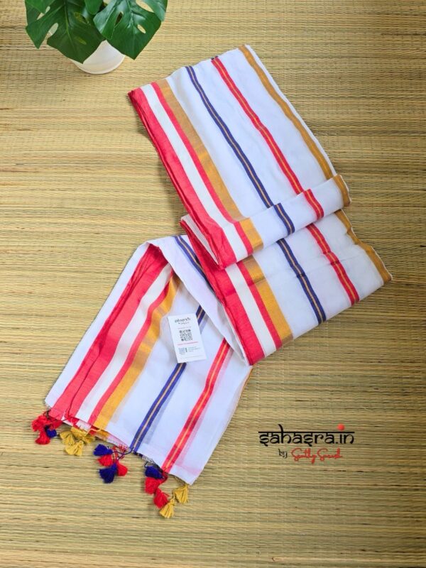 120 Count Mul Cotton Saree 'Varnika' - (Mul07) - Image 2
