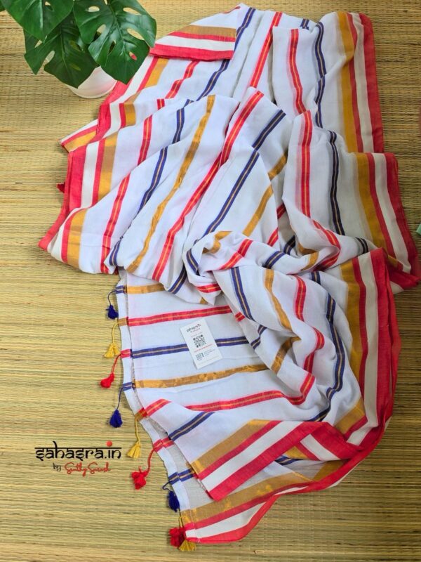 120 Count Mul Cotton Saree 'Varnika' - (Mul07)